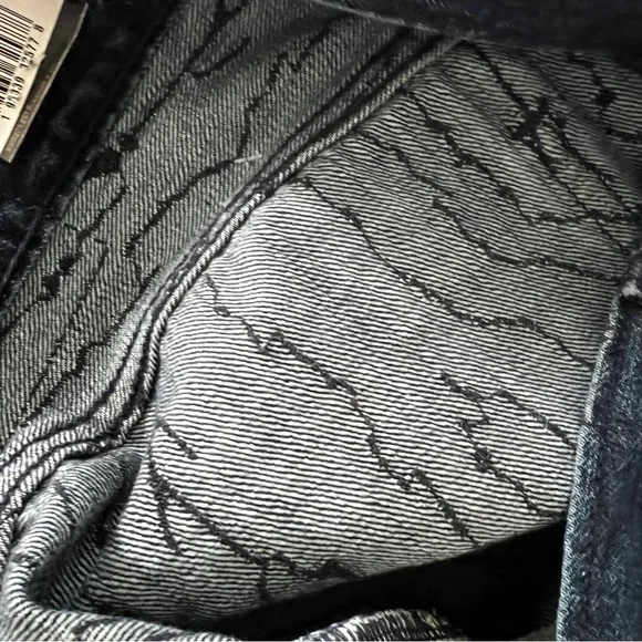 Levi’s 70s Ultra High Rise Slim Straight Leg Jeans Dark Wash Embroidered… - Picture 10 of 13